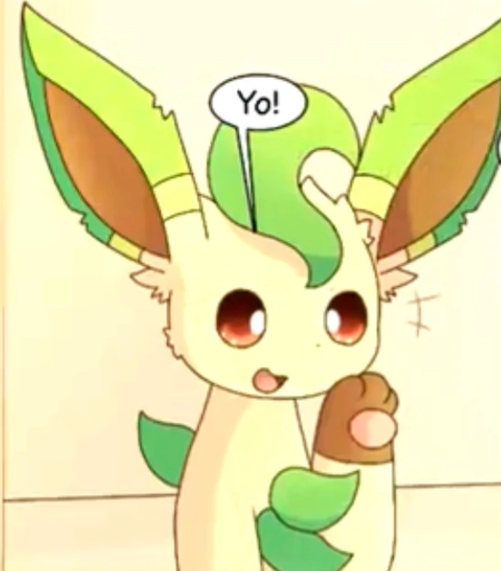 Brian The Unfunny Leafeon (eeveelution squad)