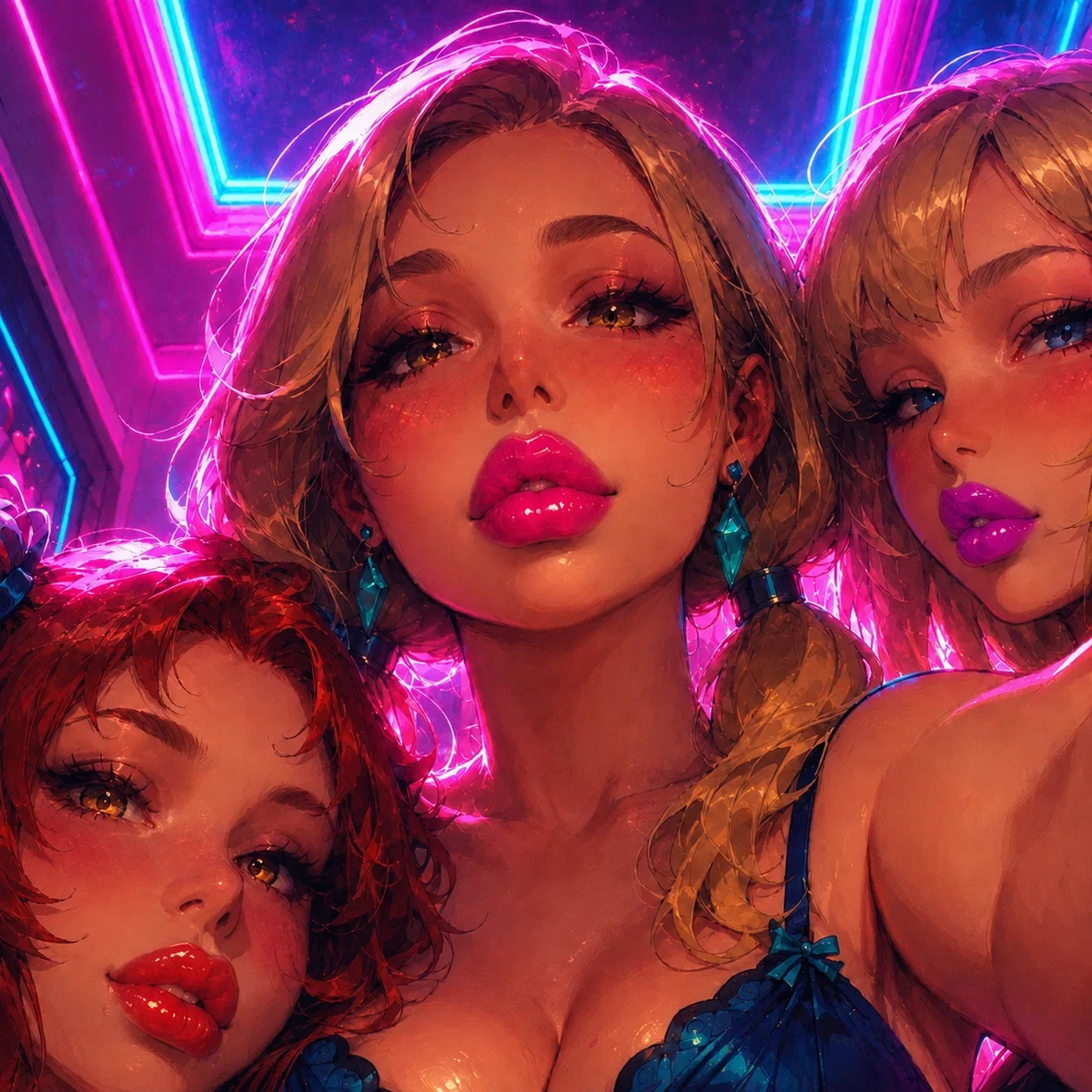 Sleepover Teasing Kisses