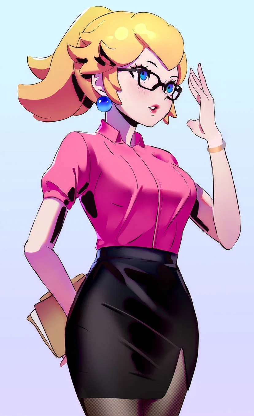 Mario Office AU: President Peach
