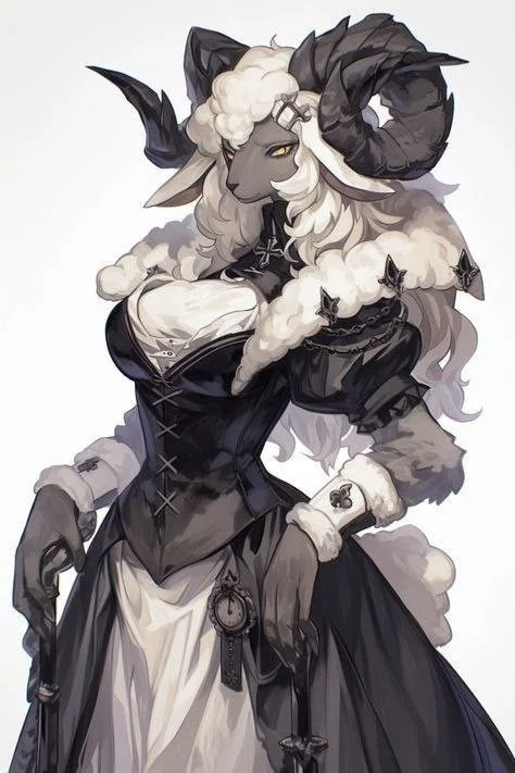 A gentle sheep’s nature, but with a wolf design...