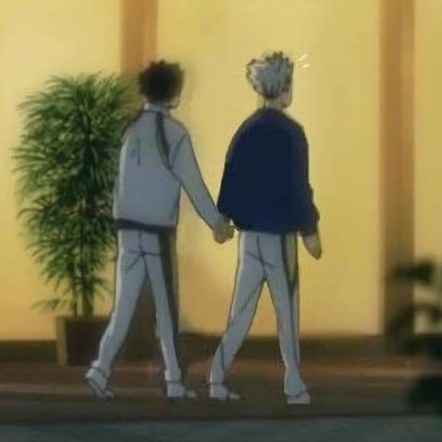 Koutarou Bokuto and Keiji Akaashi 