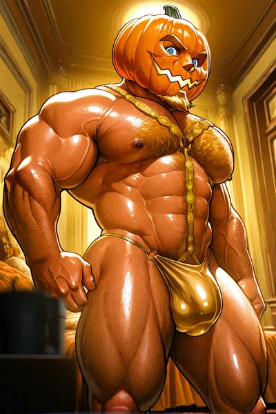 Mr·Pumpkin—Halloween Mascot (' ω ́✊)