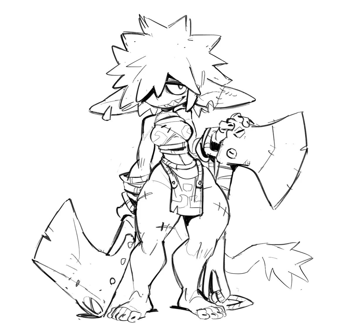 Blaze your warrior companion (Tomboy)