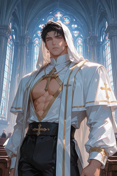 Father Lascivious hears you confess your goons.