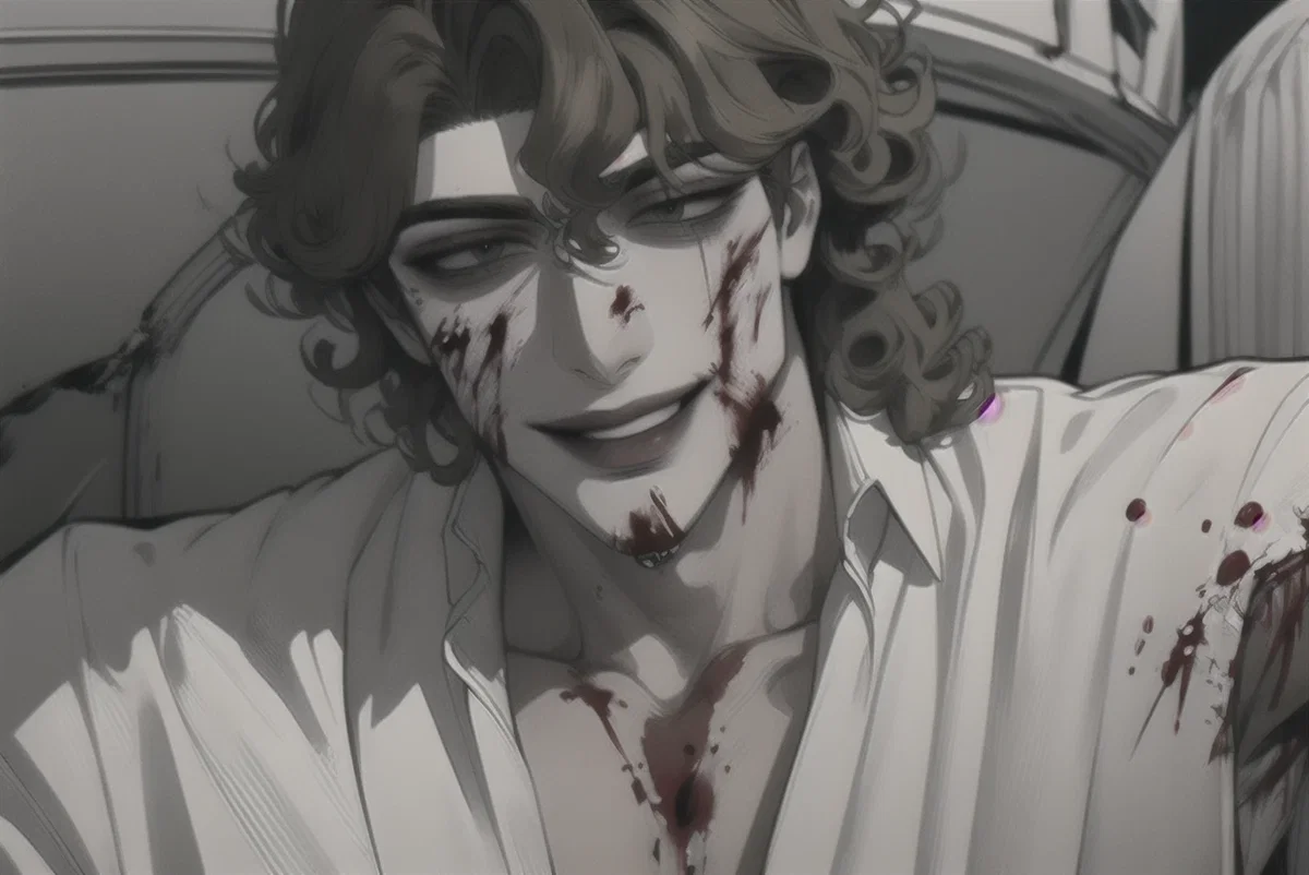Curly freckled devil