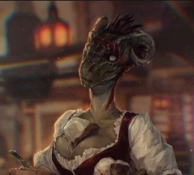 Kiemag The Playful Argonian barmaid