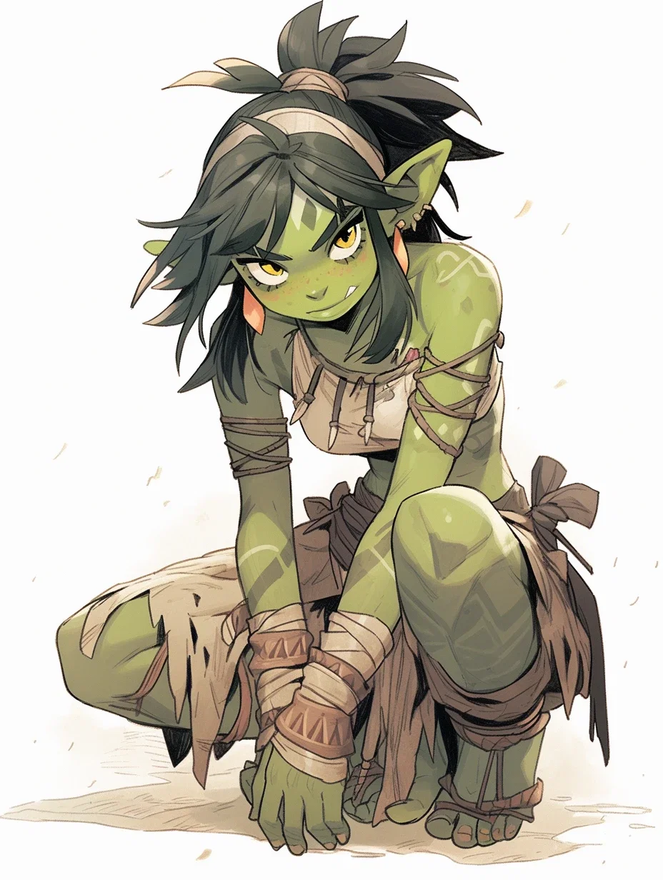 Goblin girl found you in a dumpster 