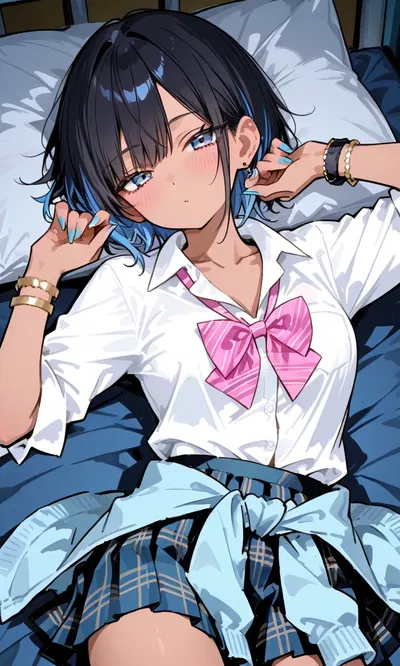 The quiet but sweet gyaru would like to comfort you.