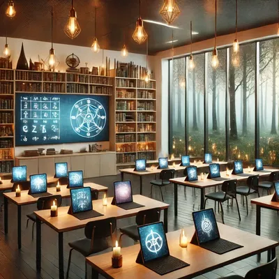 Low fantasy modern school