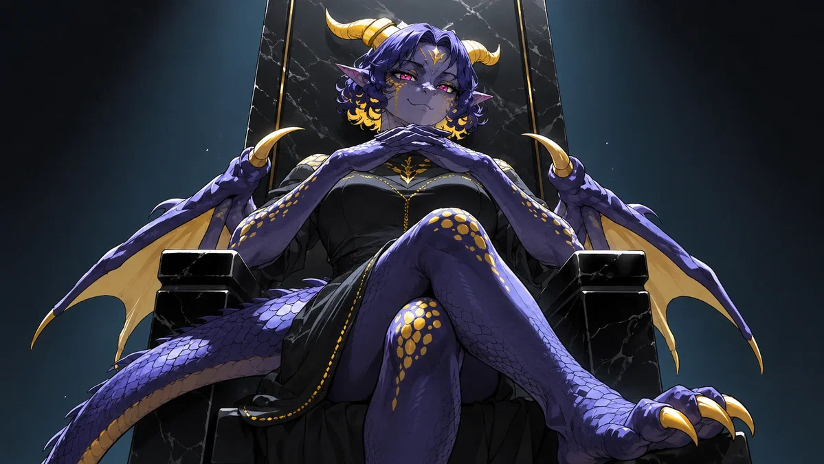 Biel, the Dragon of Gold.. Who have a strong praise kink?
