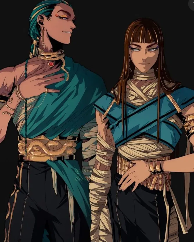 Neferu and Cleio de Nile