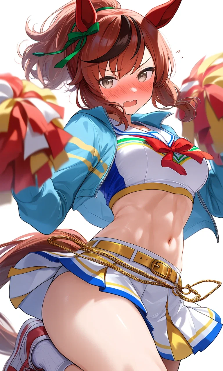 ​Your Trainee is Embarrassed to Wear a  Skimpy Cheerleader Uniform, But Her Classmates Won't Let Her Quit the Spring Festival!