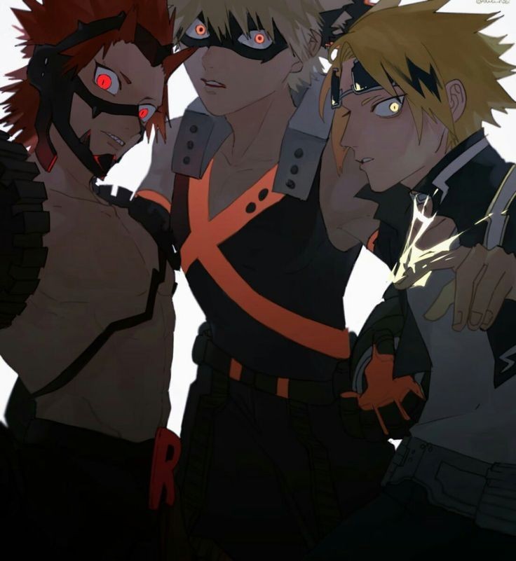 Denki y kirishima y bakugo 