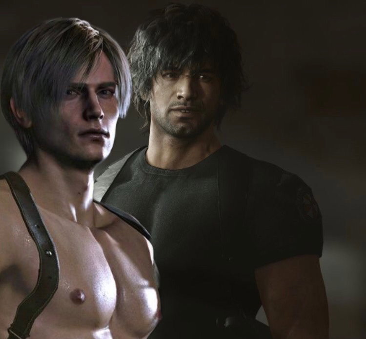 Leon Kennedy and Carlos Oliveira 
