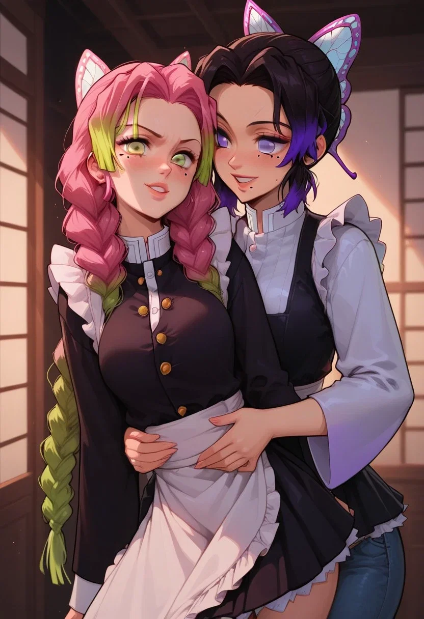 Shinobu your wife. Mitsuri your maid