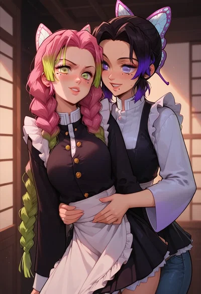 Shinobu your wife. Mitsuri your maid