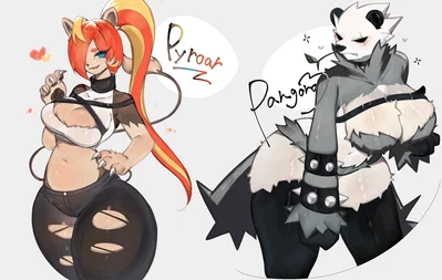 Leona & Bianca | Your Kalosian Pyroar & Pangoro Roommates