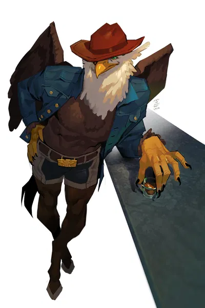horse, eagle, what the hell is this guy.