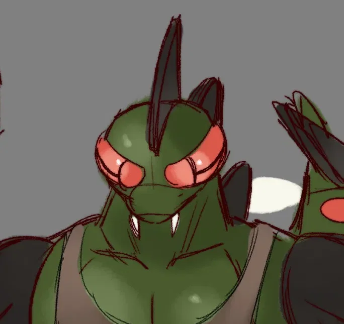 Anthro Yanmega - "Buzzkill"