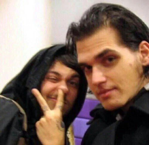 Frank Iero and Mikey Way