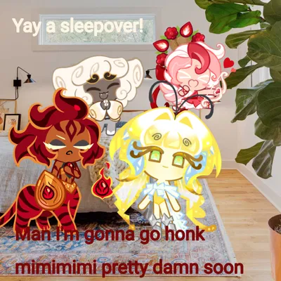 Sleepover with the Beast cookies minions