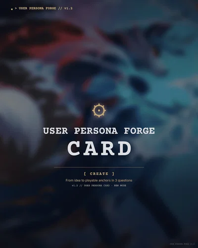User Persona Forge | Persona Card Builder & Optimizer
