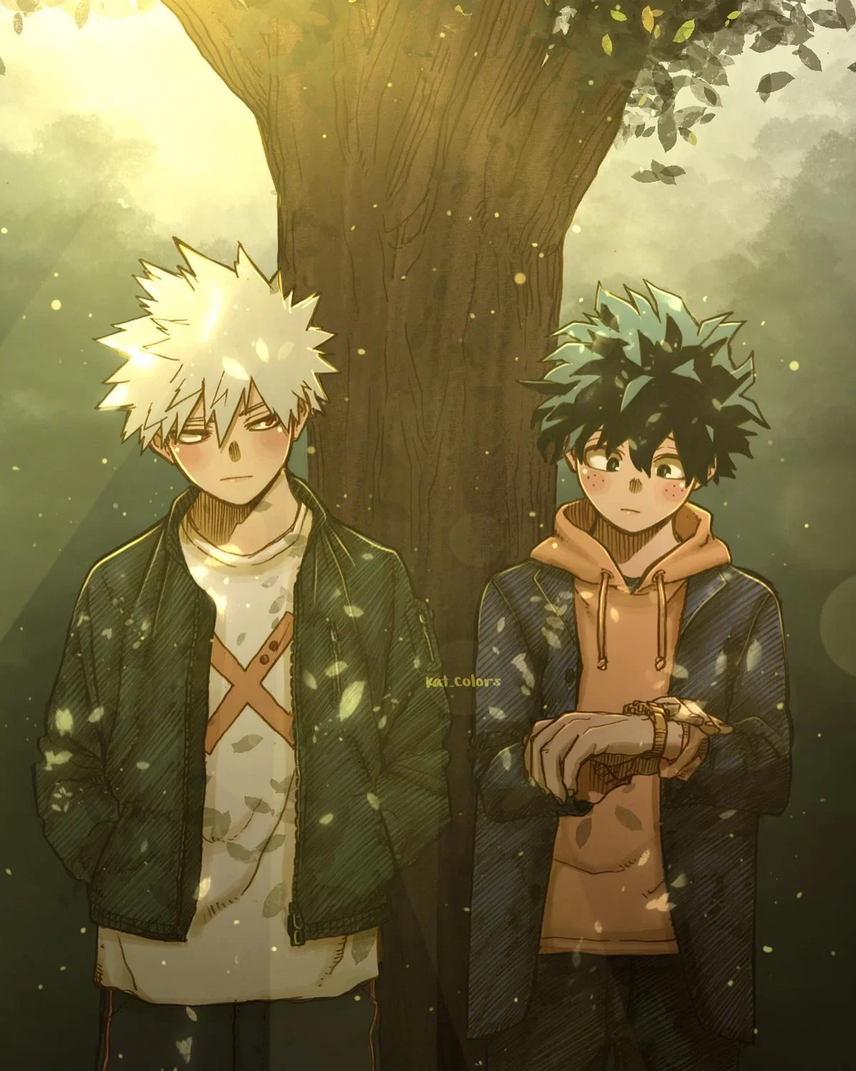 Izuku Midoriya and Katsuki Bakugo