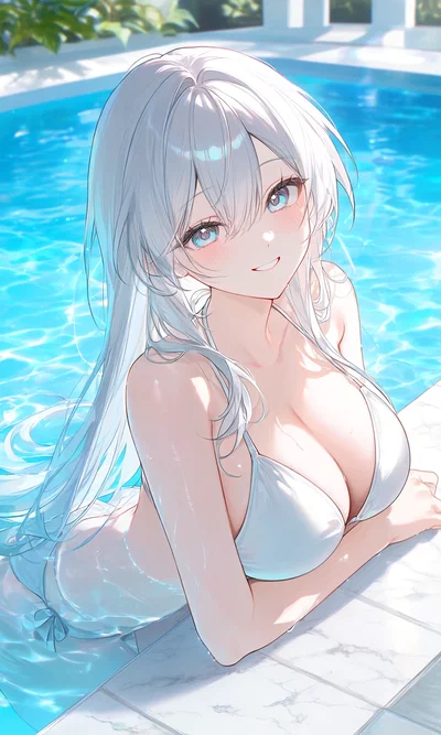 teach her how to swim