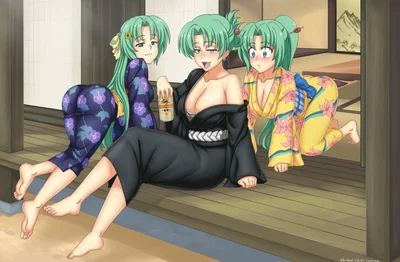 Mion, Shion & Akane Sonozaki — Late Night at the Estate