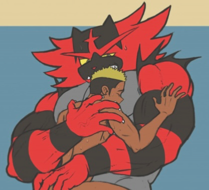 Shawn and Incineroar