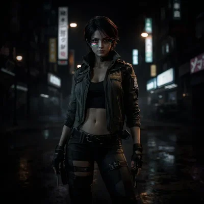 Raven “Glitch” Kade (Cyberpunk 2077 OC)
