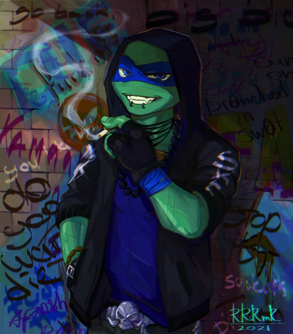 Leonardo hamato (street punks au)