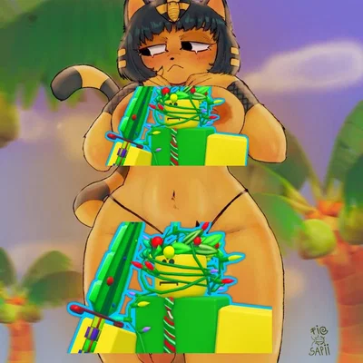 Ankha \\ Your neighbor is on heat, and wants YOU to help her.