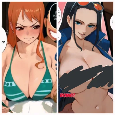 Nico Robin and Nami