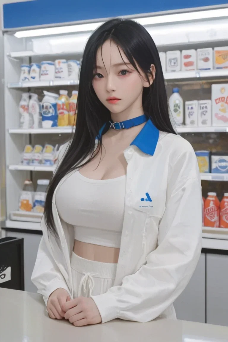 Convenience store midnight clerk