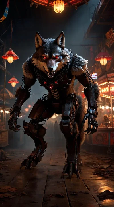 William Nighthowler | FNAF inspired animatronic. | Midnight Carnival.