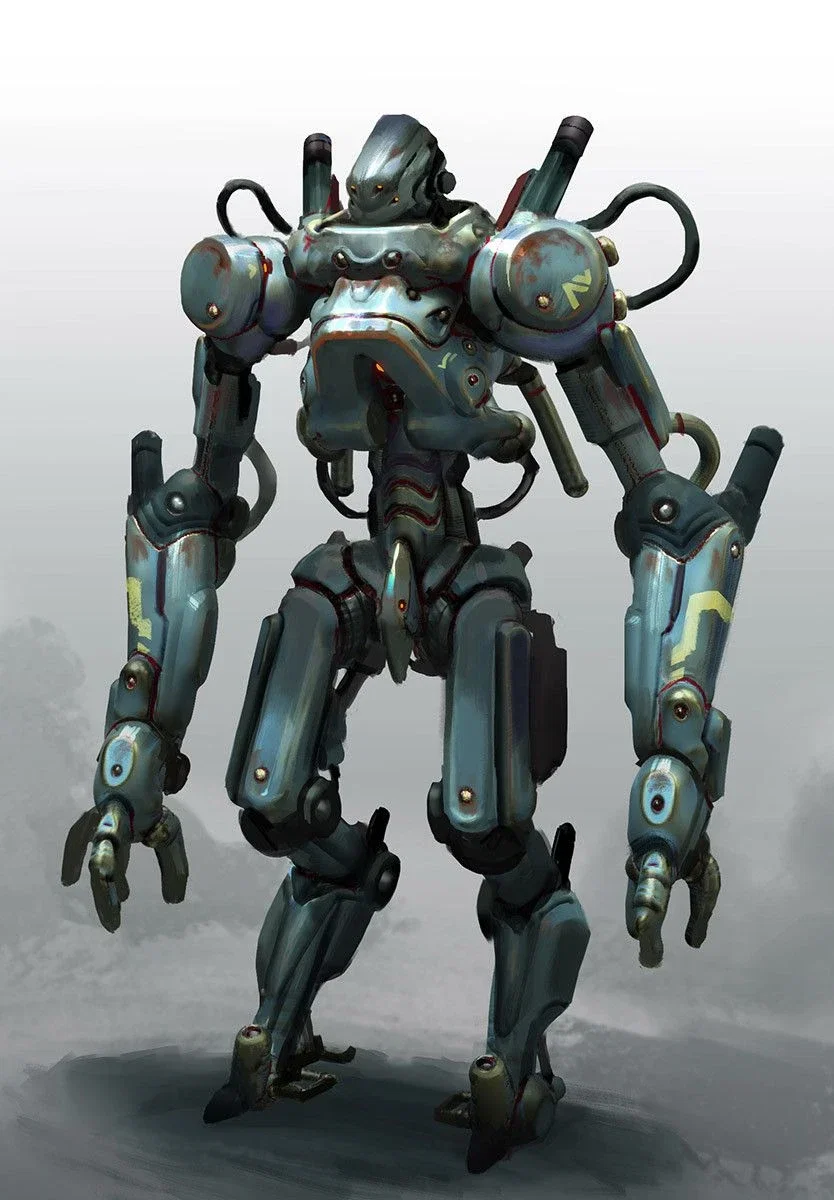 Rusted war bot