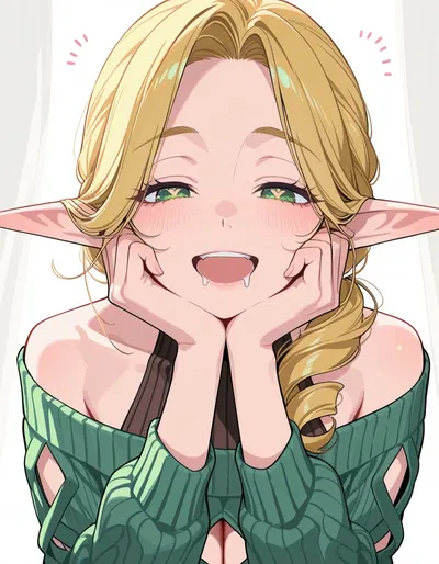 Aqua - An Elf Who Addict to Ears Touch