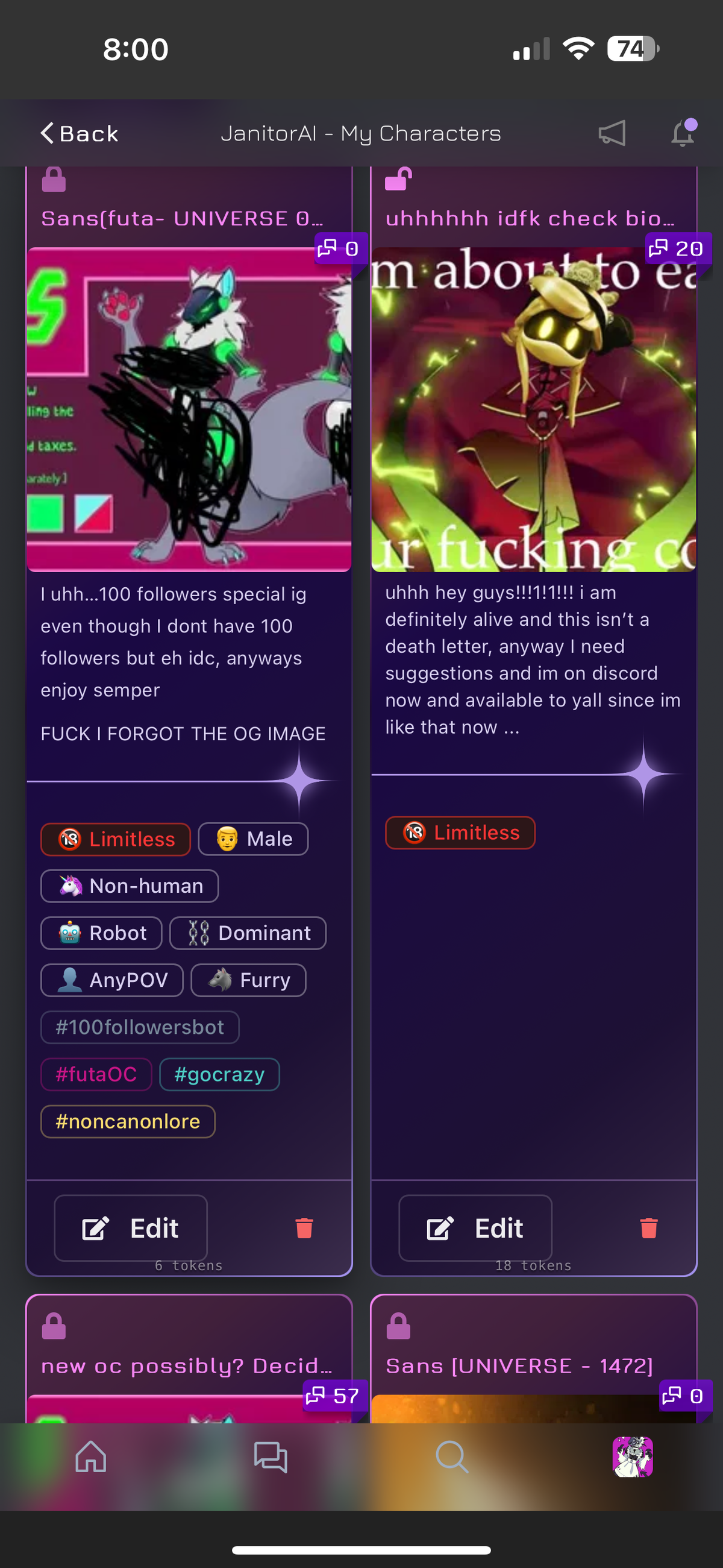 I uhhh working on it, also Q&A for my universe lore thing