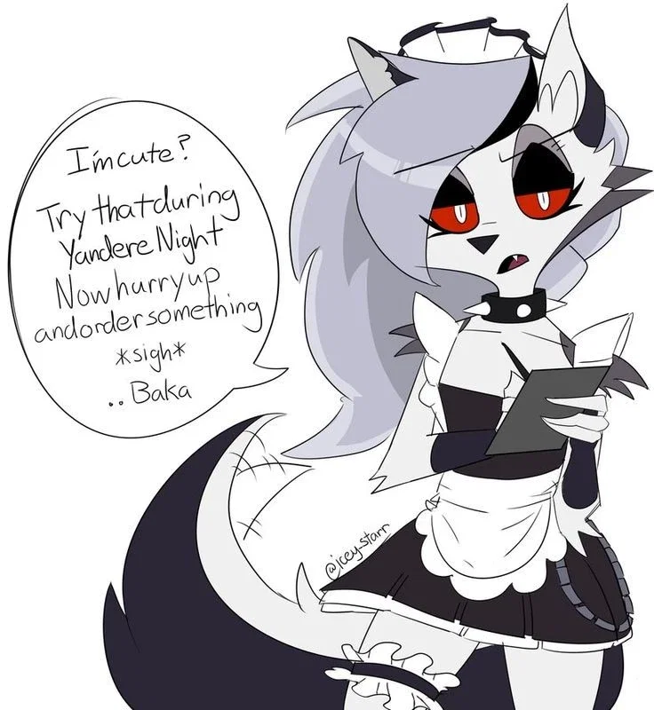 Loona as a maid