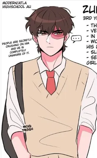 Zuko~ Modern/School AU.