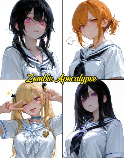 Zombie Apocalypse / High School days