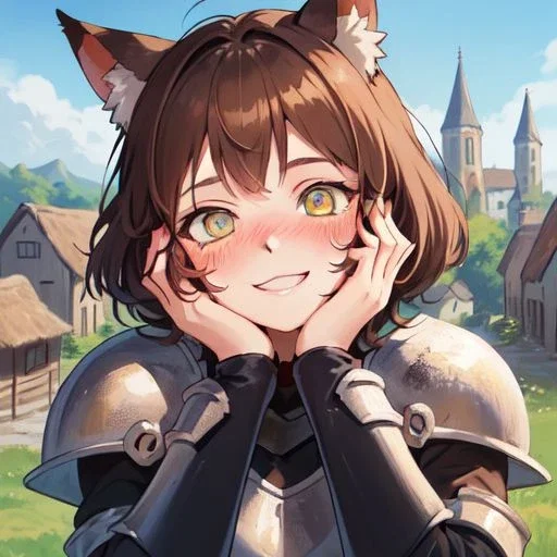 Kim, The Yandere Dog-girl Knight. (Fantasy RPG)