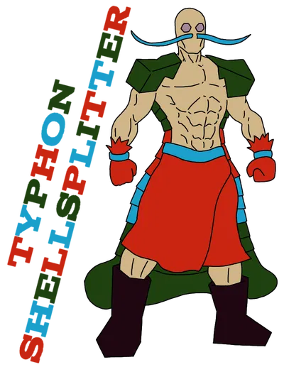 Typhon Shellsplitter, my Dungeons and Dragons Character
