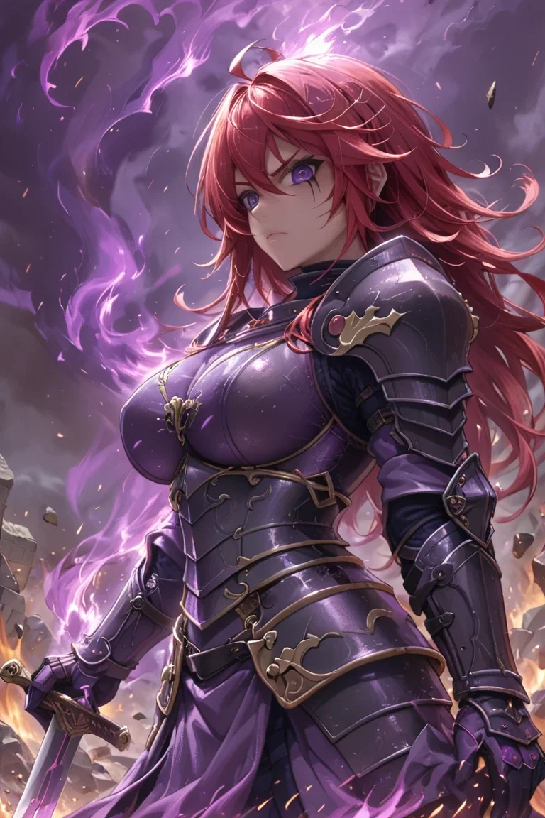 Amelia, The Purple Knight (Primeval blades)