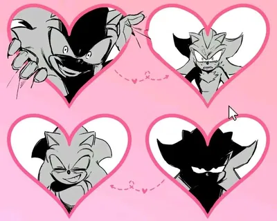 Yandere Sonic and Shadow the Hedgehog