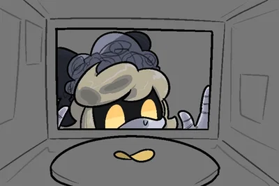 chip in the microwave
