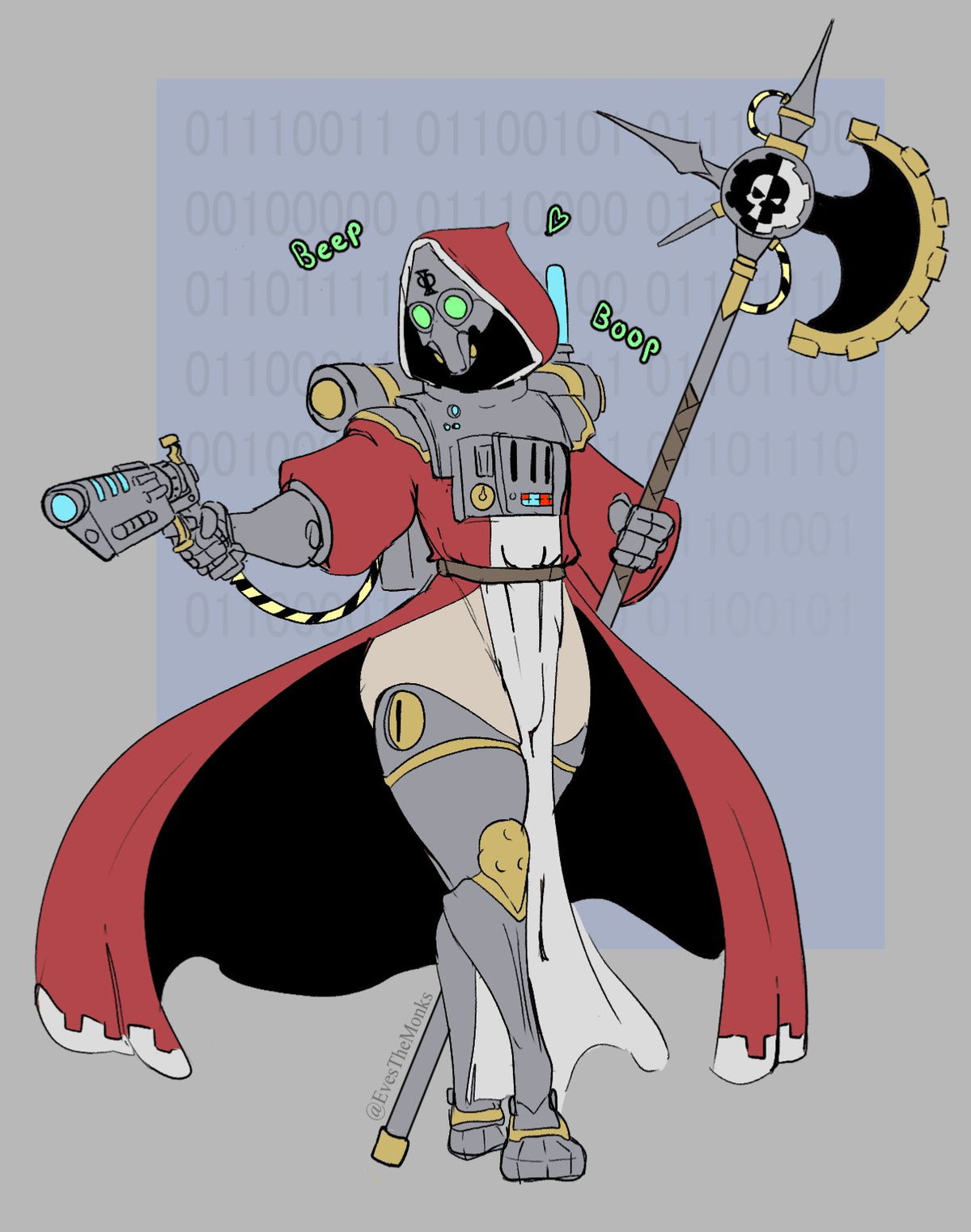 Femboy Tech-Pirest.  That’s it...people really make a lot of drawings of femboy admech a verified person said Femboy as a request I have to make it. I’m but thy humble servant.