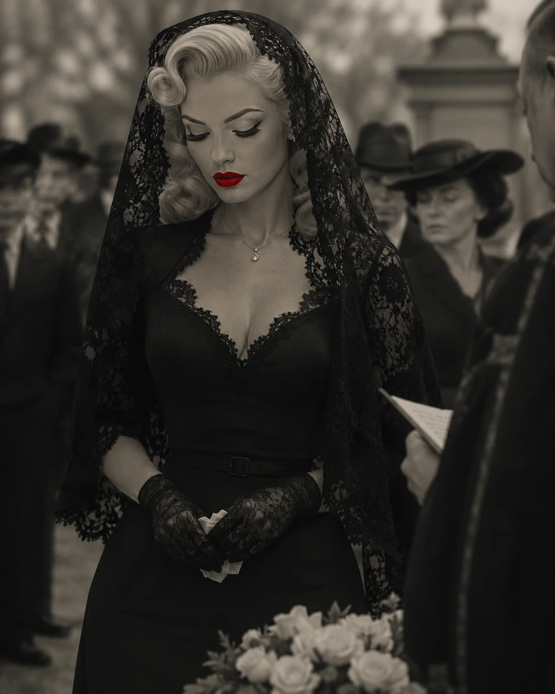 Black Dress, Red Hands
