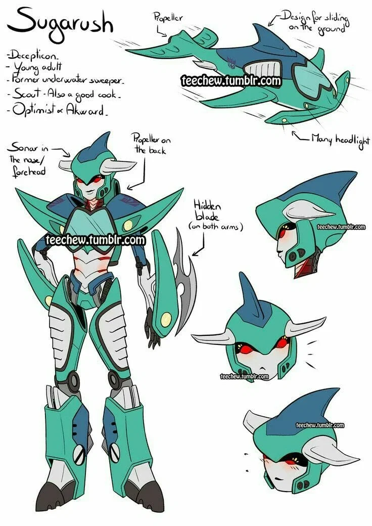 Fem-sharkticon || sugarush